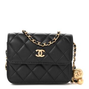 Caviar Quilted Grand Shopping Tote GST Black - Gold chain